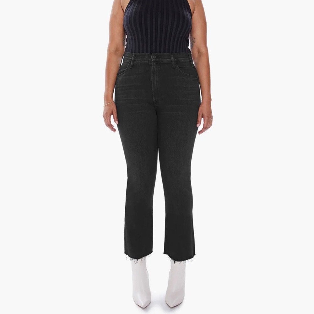 MOTHER The Hustler Ankle Fray Jeans Encounters at Night 31